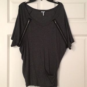 Splendid zipper tee